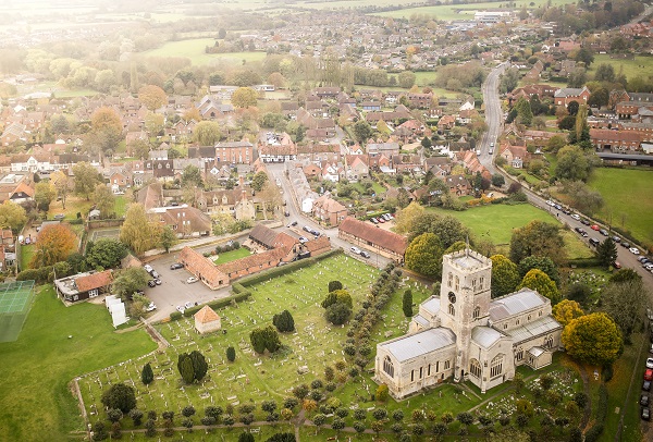 Thame aerial view